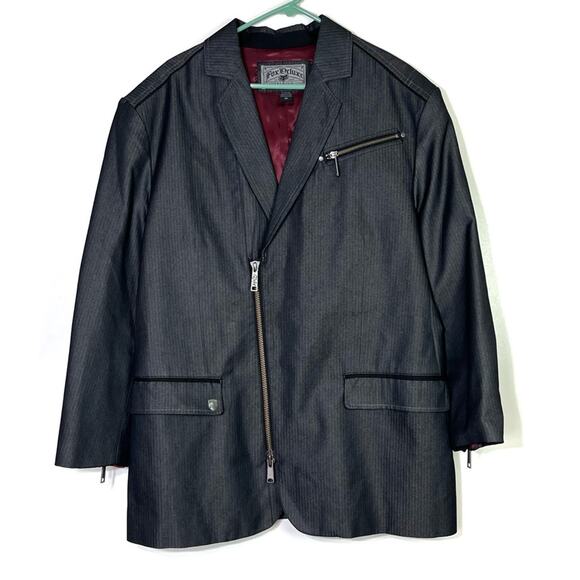 Fox Deluxe Zipper Detail Blazer Size XL NWT - Picture 1 of 10